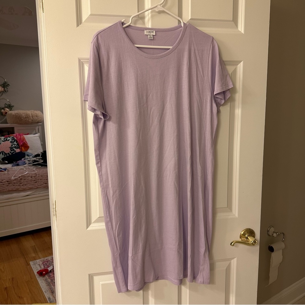 Jcrew Lilac T Shirt Dress